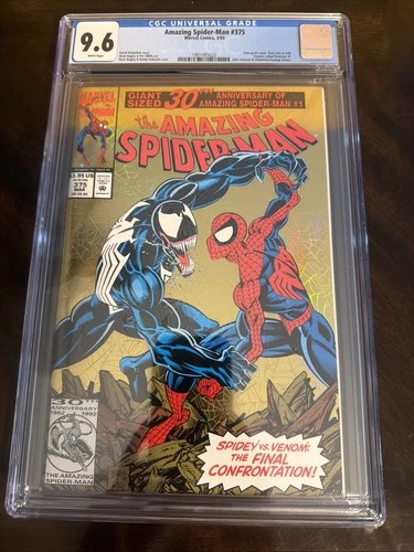 AMAZING SPIDER-MAN #375 CGC 9.6 Holo-grafx Cover