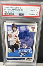 2017 Score - Nfl Draft Patrick Mahomes Ii 2 Texas Tech Rc Psa 10 2017 Score - Nfl Draft Patrick Mahomes Ii 2 Texas Tech Rc Psa 10