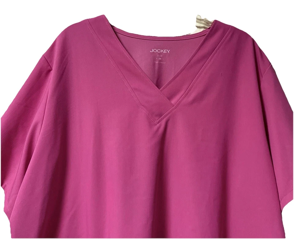 Jockey ~ Mujer ~ Exfoliante ~ Top ~ 3X ~ Rosa ~ Manga Corta Foto 2 de 4