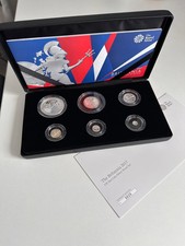 2017  Silver Proof Britannia 6 Coin Set Box COA Royal Mint