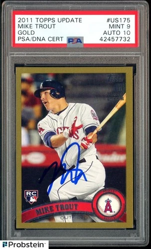 Update Mike Trout 2011 Topps Update Mike Trout #US175 Gold
