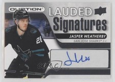 2021-22 Upper Deck Ovation Lauded Signatures Jasper Weatherby #LS-JW Auto au7
