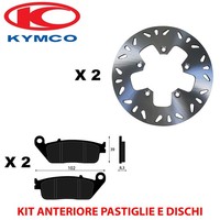 Satz Bremsscheiben UND BremsbelÄGe Vorne Kymco Xciting 300 I 2008