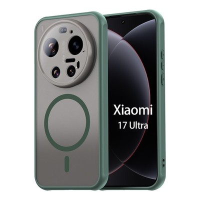 Handyhülle für Xiaomi 17 Ultra Hülle Magnet Ring Wireless Charging Case Grün