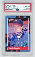 *Chipped Slab* JACK McDOWELL Signed 1988 DOnruss RATED ROOKIE Card PSA AUTO. rookie card picture