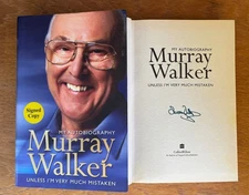 MURRAY WALKER SIGNED Unless I'm Very Much Mistaken: My Autobiography HB DJ