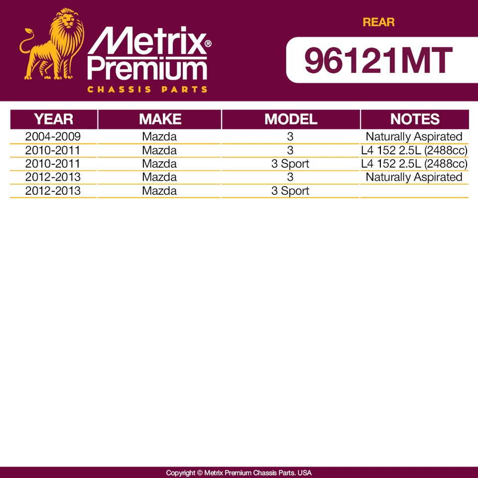 Kit de buje de barra estabilizadora trasera y barra estabilizadora para Mazda 3 10-13 3 Sport 2004-2013 4 piezas Foto 2 de 4