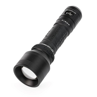 LUXPRO 1100 Lumens LED Rechargeable Focus Flashlight TackGrip XP913