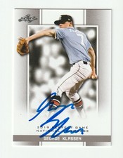 George Klassen Signed 2019 Leaf Perfect Game National Showcase Card Auto COA