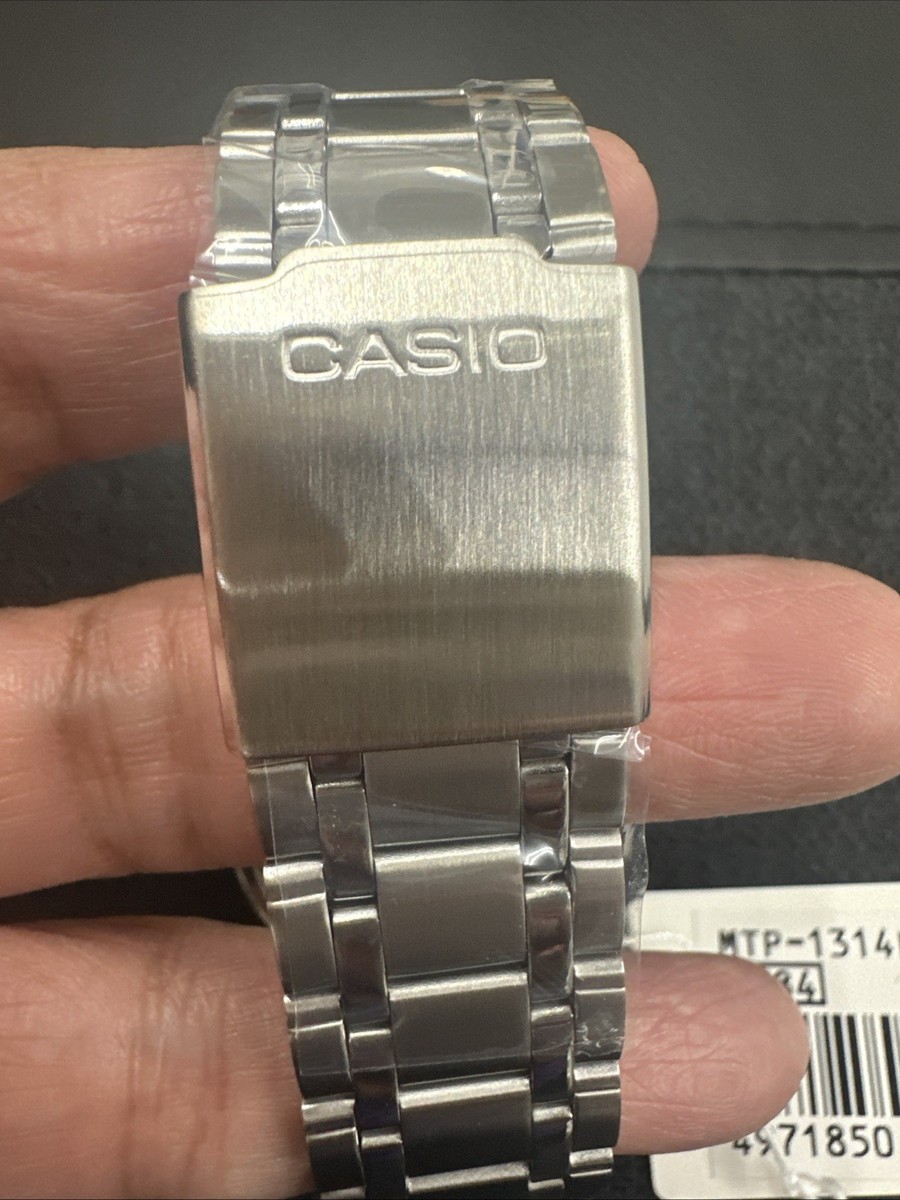 Casio Watch Mtp-1314d-2 Steel Band 50m Men's Blue MTP1314 Casio