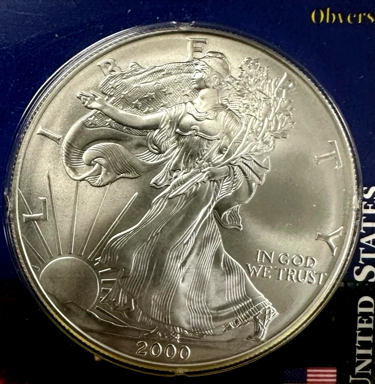 2000 American Eagle .999 Silver Uncirculated Coin Littleton Show Pack Mail Free - Image 3 of 3