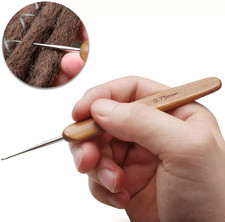 Crochet Hook Dreadlock Hair Needle Tool for Bamboo Dreadlocks Braiding Handle