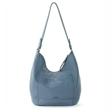 The Sak Sequoia Leather Large Hobo Shoulder Bag in Maritime Blue