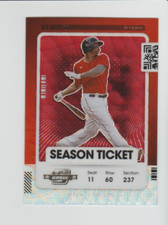 2021 Panini Contenders Optic Red Wave #6 Rafael Devers card, Boston Red Sox