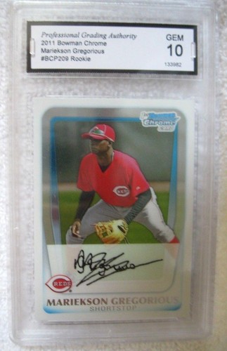 DIDI GREGORIUS RC 2013 TOPPS FINEST ROOKIE CARD#45 GEM MINT PSA 10!YANKEES SS RC - Picture 2 of 12