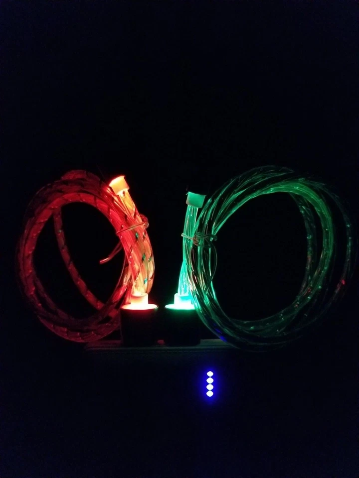  LED Light-up USB Charger Cable For Apple iPhone 5 /5s /5c /SE /6S /7 Plus - Image 3 of 4
