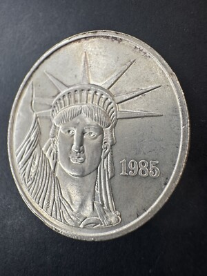 Vintage 1985 Johnson Matthey JM MTB 1 oz .999 Silver * Liberty