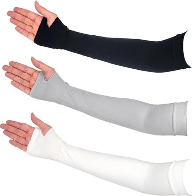 3 Pairs Cooling Arm Sleeves Cover UV Sun Protection Sports Outdoor For Men Women