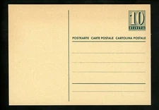 Postal Stationery H&G #236 Switzerland postal card 1949 Vintage