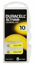Duracell Activair Mercury Free Hearing Aid Batteries Size 10 (8-160) Exp-20280