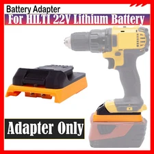 Battery Adapter for Hilti 22V Li-ion Battery to For Dewalt 20V Cordless Tools
