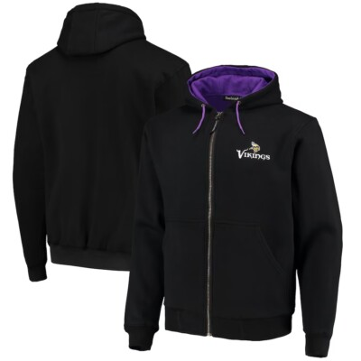 #ad Minnesota Vikings NFL Craftsman full zip thermal hoodie by Dunbrooke $69.99