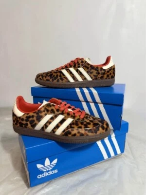 靴 adidas originals SAMBA OG W:JI2734 adidas Womens Samba OG Preloved Red Leopard Cheetah JI2734 - sz6W