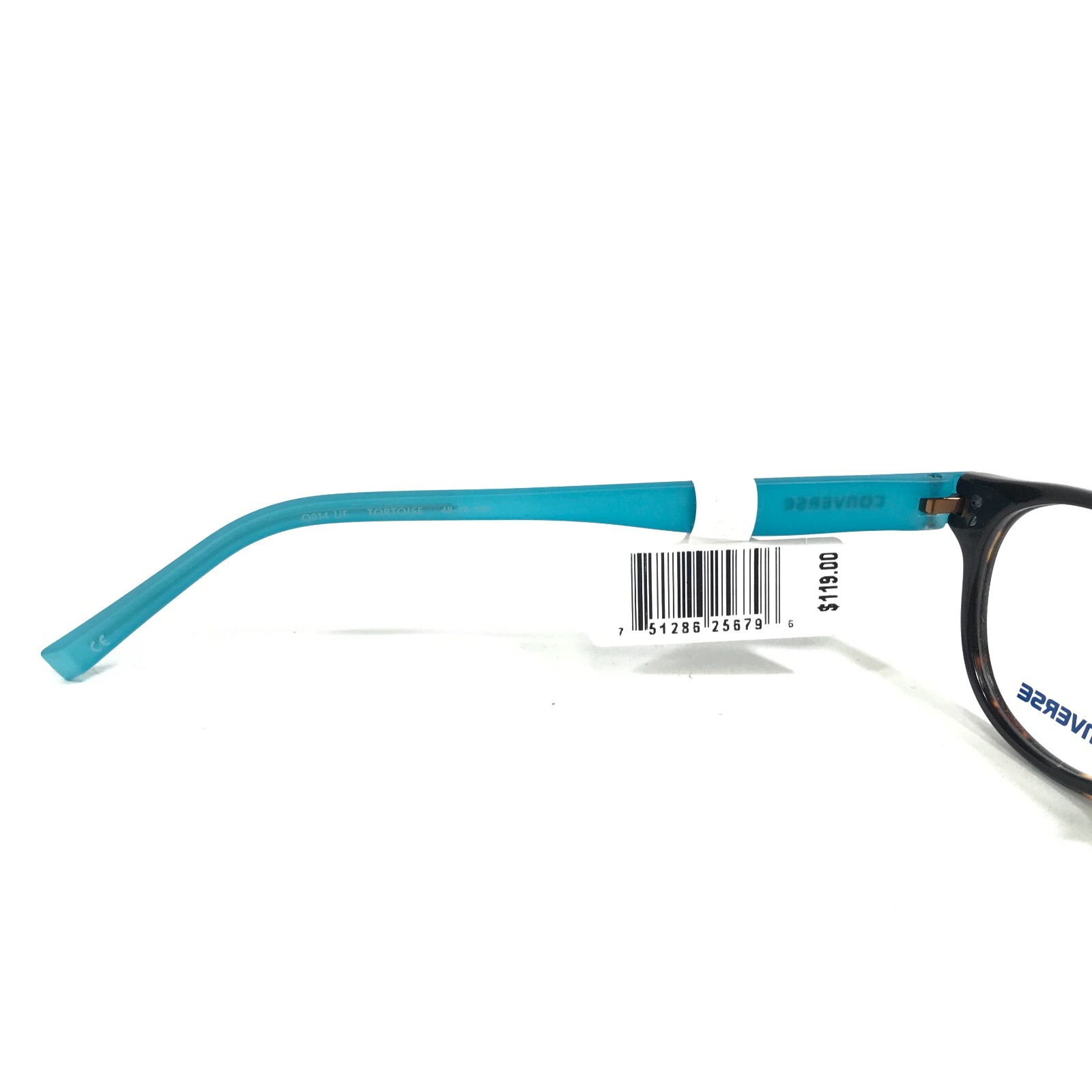 Converse Kids Eyeglasses Frames Q014 UF TORTOISE Brown Tortoise Blue 48-18-140 thumbnail 9