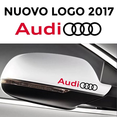 ADESIVI Audi Spiegel Auto 2 Aufkleber S4 A3 A4 A5 A6 Q3 Q5 Q7 S3 Sline Schwarz