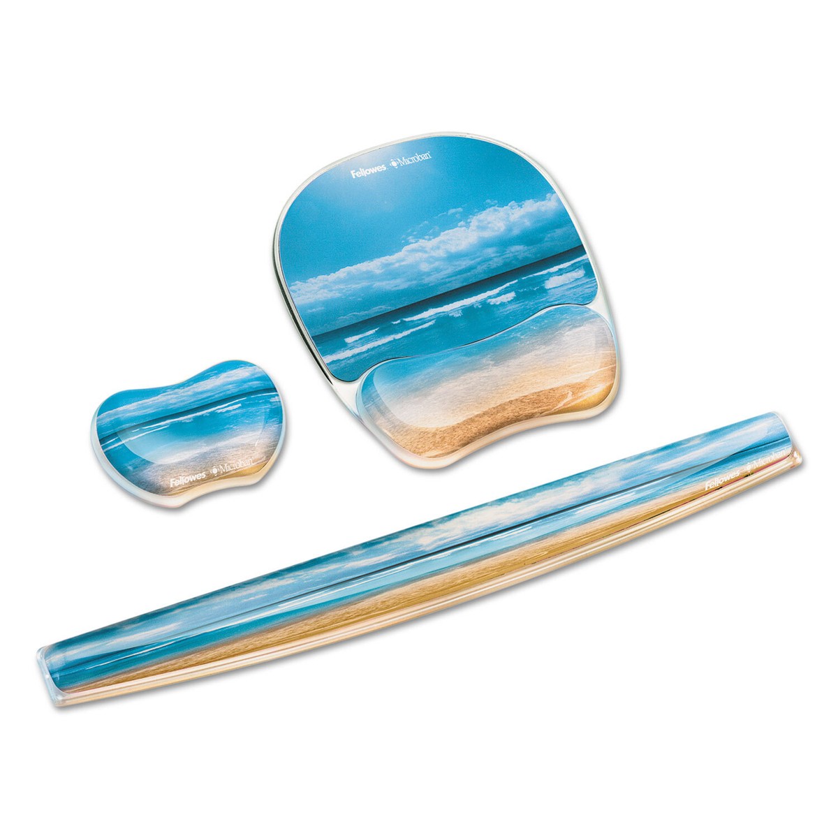 リストレスト Fellowes Microban Fellowes Gel Keyboard Wrist Rest w/Microban Protection, 18 9
