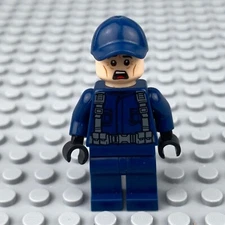 LEGO Jurassic World ACU Tracker Minifigure Dark Blue Cao jw037 10756