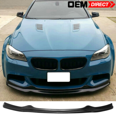 Fits 11-16 BMW F10 5 Series M Sport AK Style Front Bumper Lip Lower Guard - PU