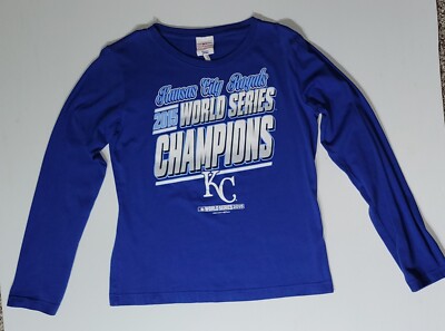 KC Royals World Series T-Shirt ladies long sleeve medium, very