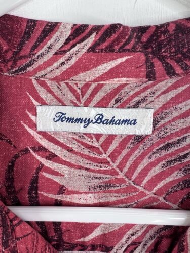 Tommy Bahama Hawaiian USC Trojans SC Button Up Camp 100% Silk Shirt Men Sz Large - Picture 5 of 11