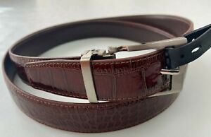 VARIETY OF SIZE NEW MEN'S BOLLE REVERSIBLE GENUINE LEATHER BELT BROWN TO BLACK