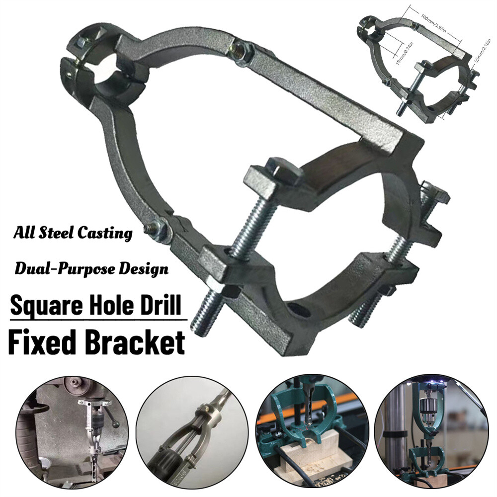 Square Hole Drill Bit Adapter – Bohrschablone Für Viereckige Löcher, Aus Stahl