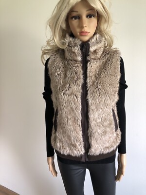 Fausse fourrure sans manches Cache Cache taille état