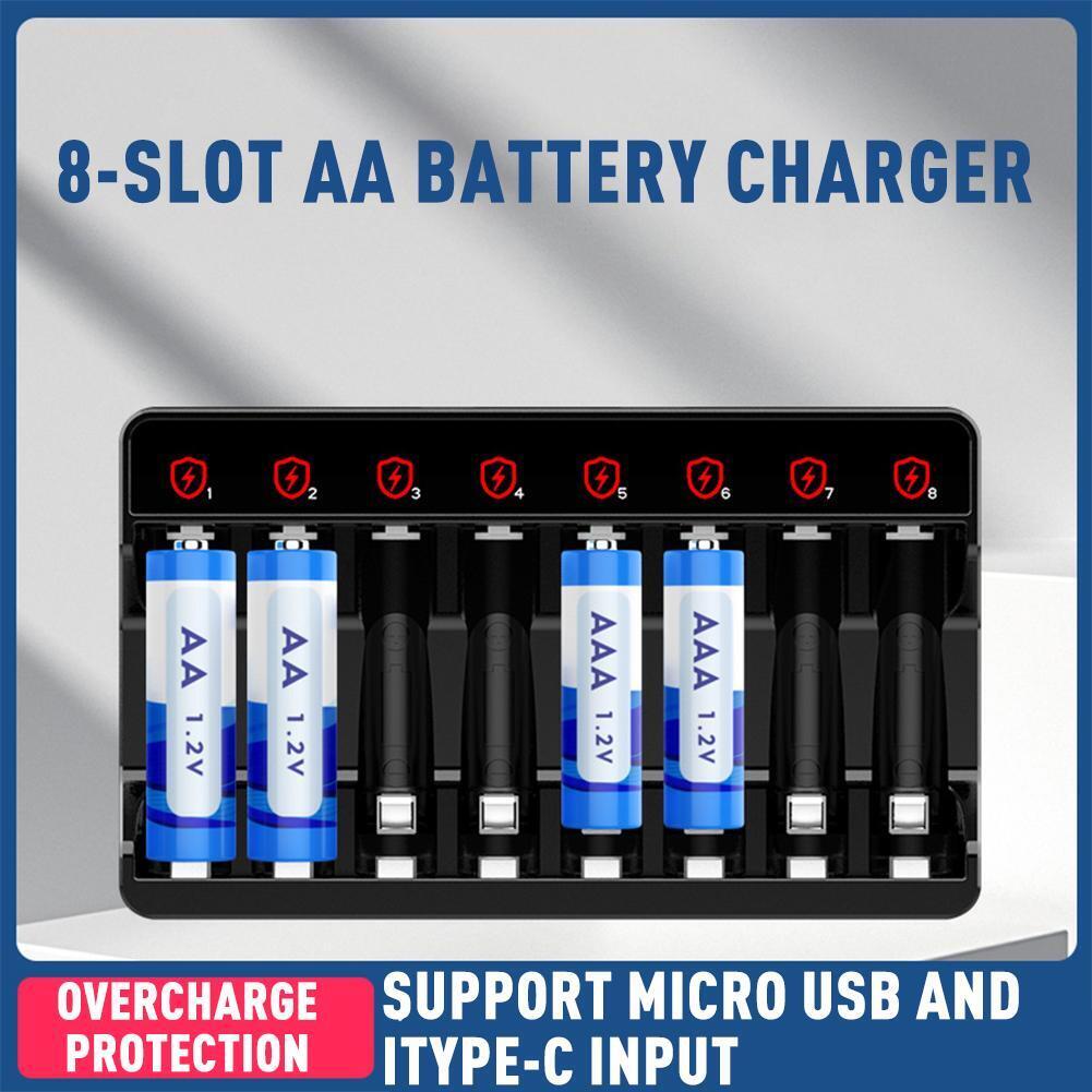 Battery Charger for AA/AAA Batteries NiMH Battery Charger Rechargeable Ne w GX,
