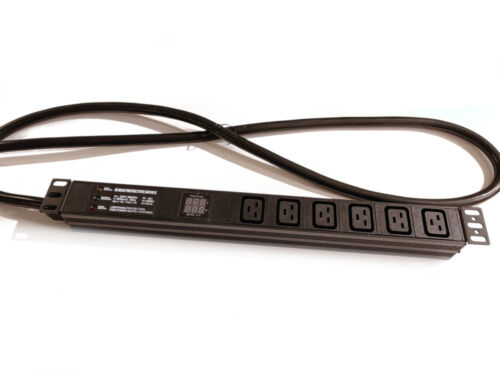 1U Rack Server PDU 7500W 240V 30A L6-30P with 6 C19 Surge Protector Mining KASPA - Picture 3 of 7