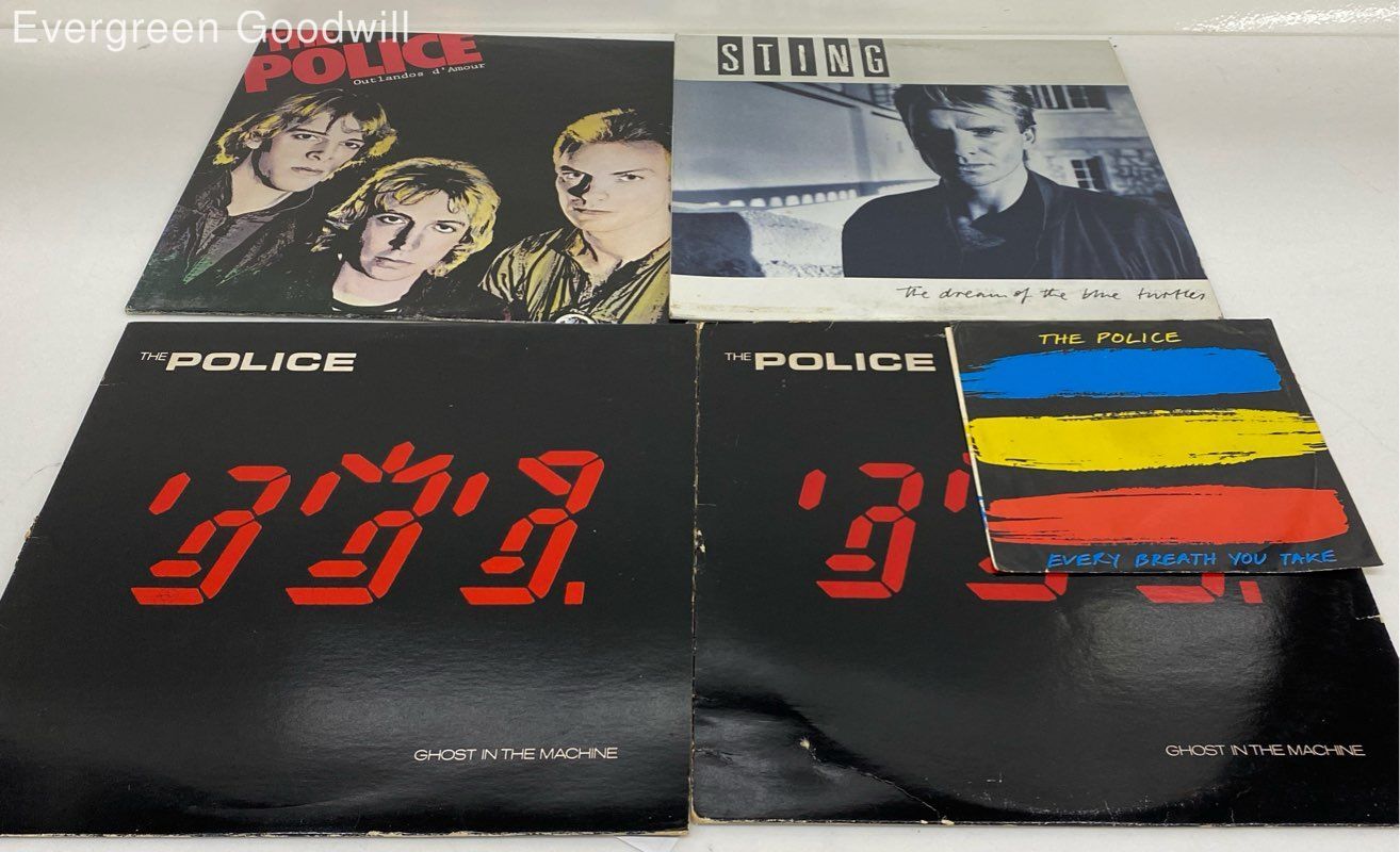 The Police and Sting Vinyl Lot x5