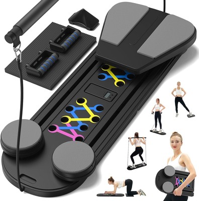 Pilates Reformer Board 12-in-1 Multifunctional Set, Steel Frame, Portable BNIB