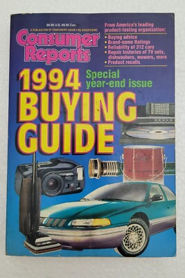 #ad #ad 1994 Buying Guide Consumer Reports Special Year End Issue $14.95