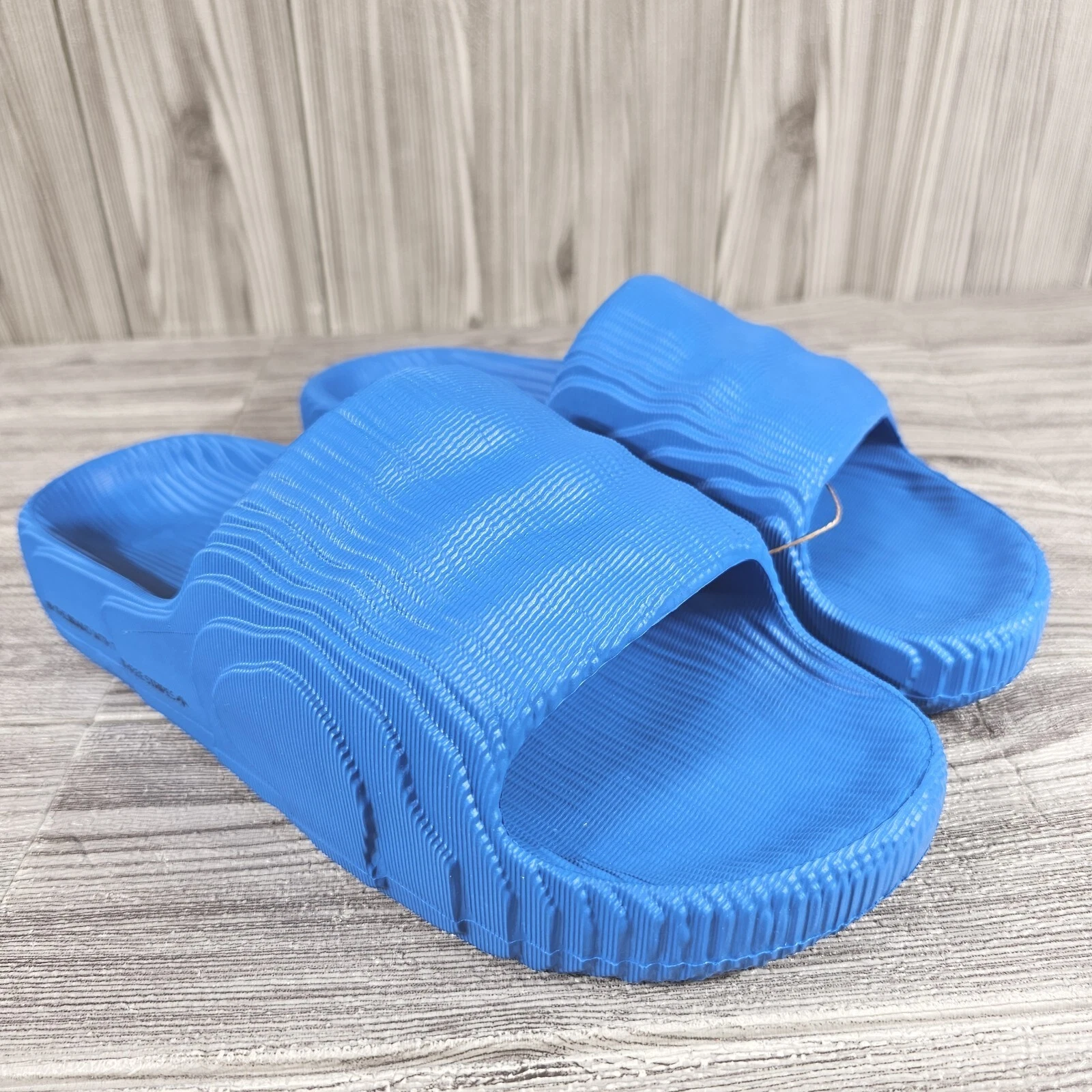 Adidas ADILETTE 22 SLIDES IF3662 Sandali neri blu uccellino core Uomo taglia 10