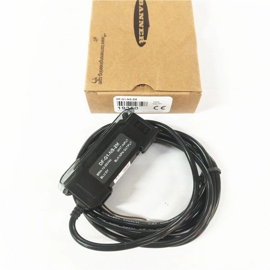 1pcs BANNER DF-G1-NS-2M Double Digital Display Fiber Amplifier NPN Output - Image 4 of 4