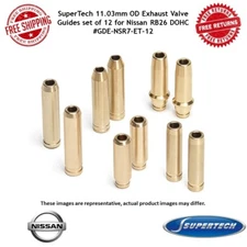 SuperTech GDE-NSR7-ET-12 11.03mm OD Exhaust Valve Guides set of 12 for RB26 DOHC
