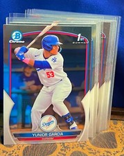 2023 Bowman Chrome Prospects 1st Yunior Garcia #BCP 142 Dodgers NM-MINT Lot (11)