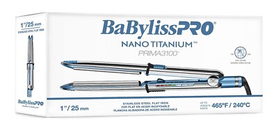 BaBylissPRO Nano Titanium  Prima3100 1'' Ionic Straightener BNT3100TUC