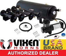 TRAIN HORN KIT FOR TRUCK/CAR/PICKUP LOUD SYSTEM /3G AIR TANK /200PSI /4 TRUMPETS