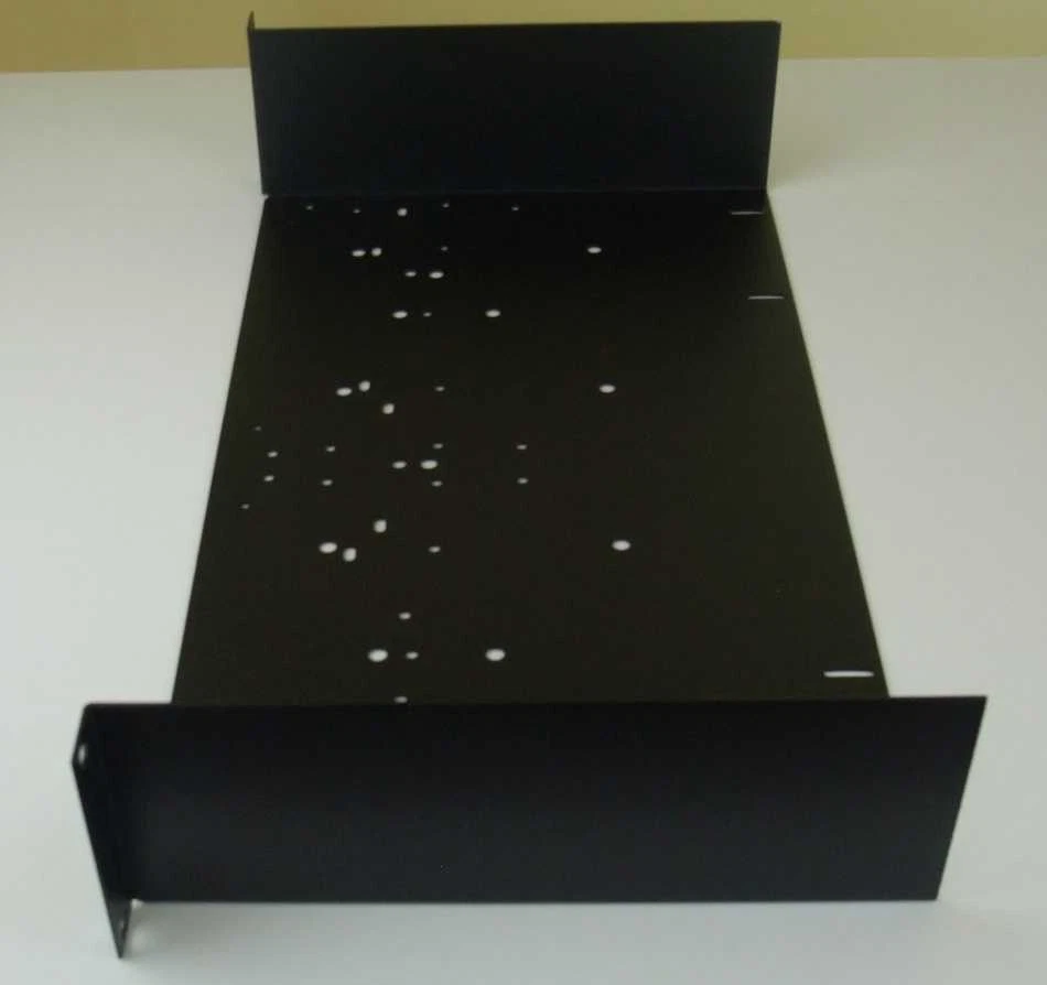 Adam Hall 8755 - 19" Rackwanne 2 HE Rackablage 25 cm tief Rackwanne Ablage Stahl - Bild 3 von 4