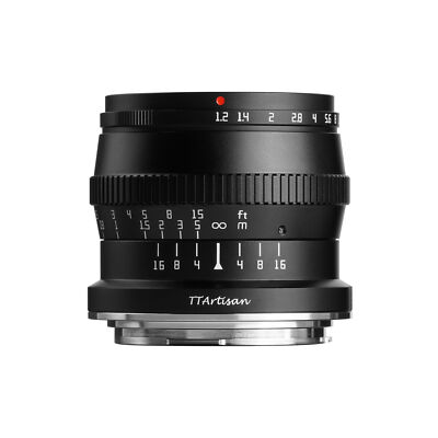 TTArtisan 50mm F1.2 Manual Lens For Canon RF Mount - APS-C Large Aperture Prime Lens